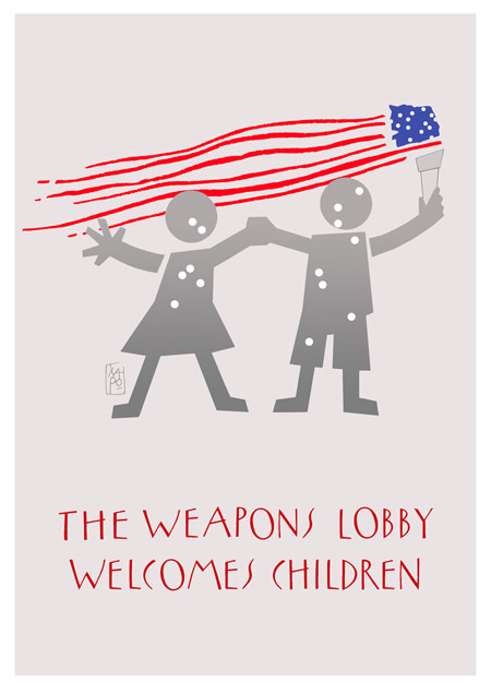 the weapons  lobby welcomes children