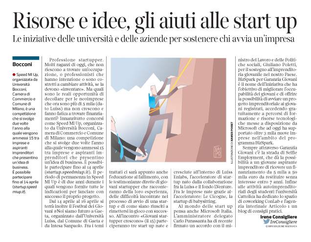 Corriere economia - Start...Up-aiutino - 12.04.16