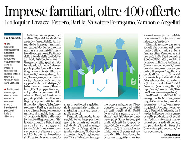 292 - Corriere Economia - imprese familiari ; assunzioni - 30.04.19 - pp.33