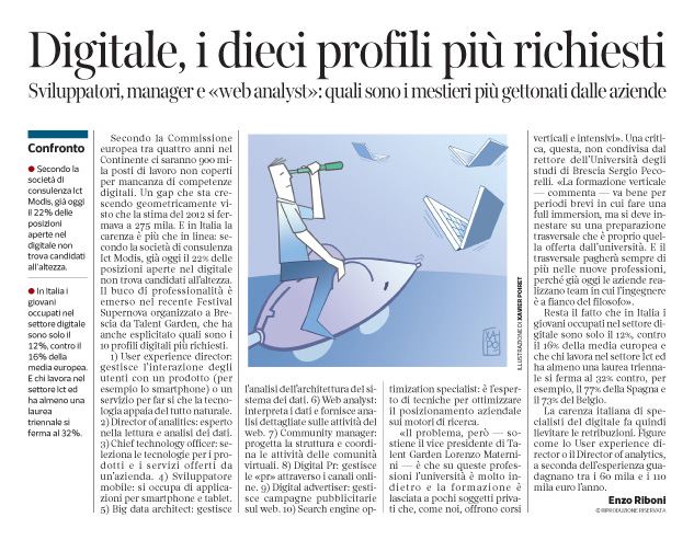 Corriere Economia - In pocchi x nuove profess. digitali - 11.10.16 - pp.33