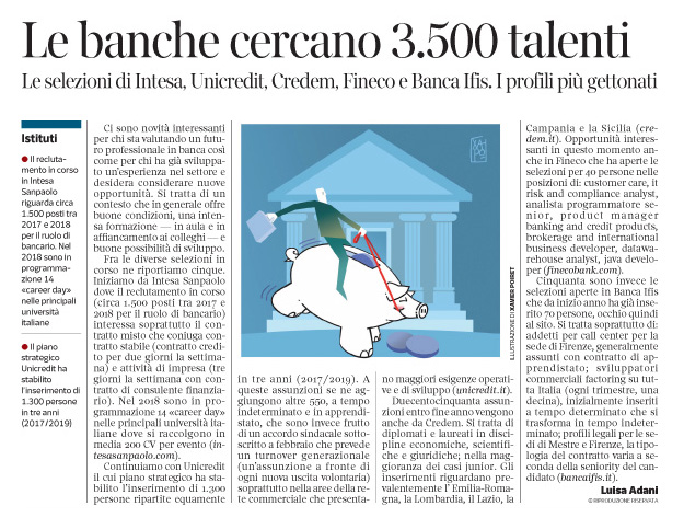 257 - Corriere Economia - in banca per managers, analisti e sviluppatori - 12.06.18 - pp. 41