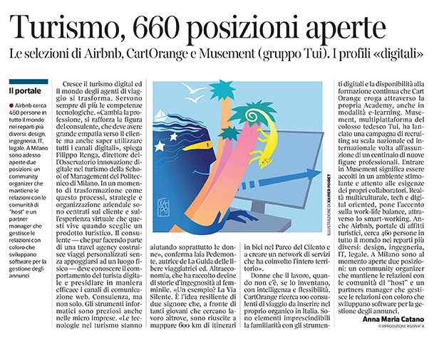 298 - Corriere Economia - professionisti di turismo e digitale - 11.06.19 - pp. 47