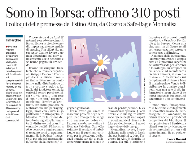 268 - Corriere Economia - l'impresa piccola...o quella più grande - assunzioni - 16.10.18 - pp.37