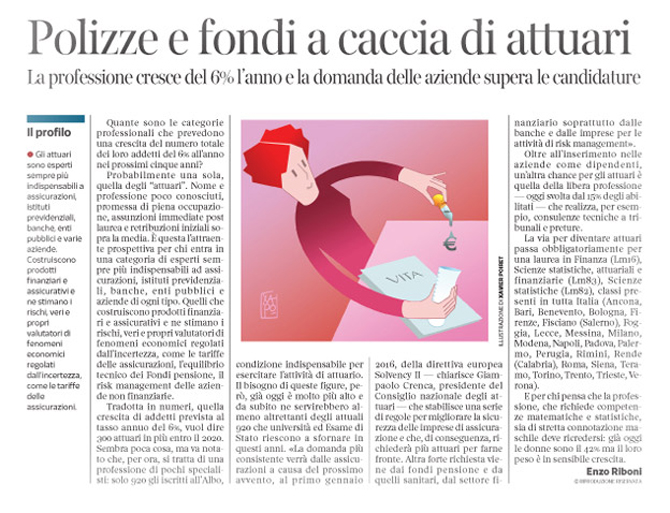 Corriere Economia - Professione Attuario - 7.07.15