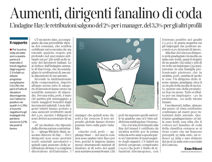 Corriere Economia - aumenti in arrivo - 20.10.15