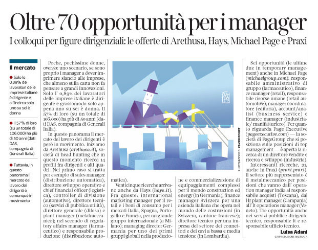 267 - Corriere Economia - assunzioni di dirigenti e managers - 09.10.18 - pp.39