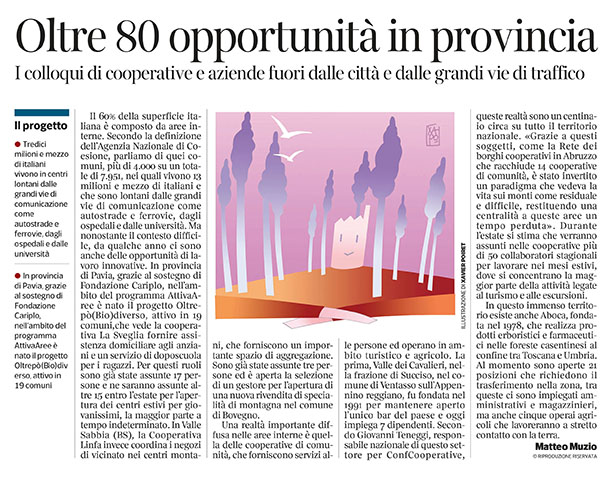 295 - Corriere  Economia - assunzioni agli angoli delle province  - 21.05.19 -  pp.35