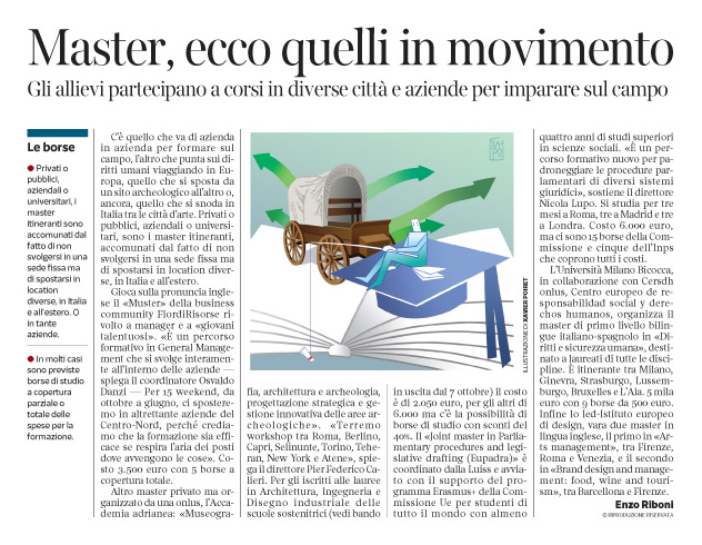 Corriere Economia - masters itineranti - 20.09.16
