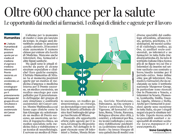 301 - Corriere Economia - personale sanitario; assunzioni - 02.07.19 - pp.33