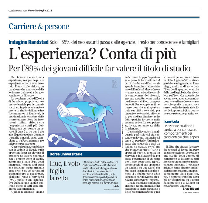 Corriere Economia - 05.07.13 - Il cane che si morde la coda