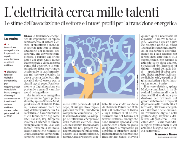 278 - Corriere Economia - newjobs in energie rinnovabili e Big data -15.01.19 - pp. 35 