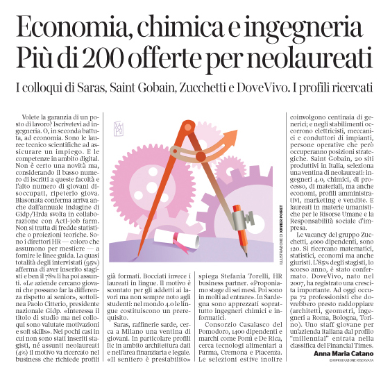 261 - Corriere Economia - ingegneri o laureati tecnico-scientifici cercasi - 10.07.18 - pp.31