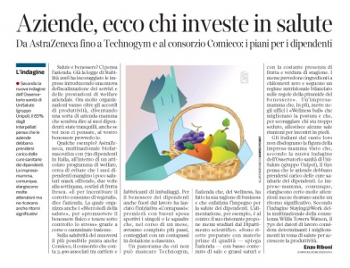 Corriere Economia - aziende.mamme salutiste - 27.09.16