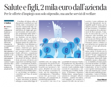 Corriere economia - la misura del Welfare - 3.05.16