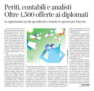Corriere Economia - assunzioni di diplomati - 11.07.17 - pp.33