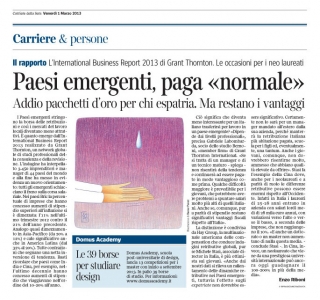 Corriere Economia - 28.02.13 - Anche i paesi emergenti stringono la cintura