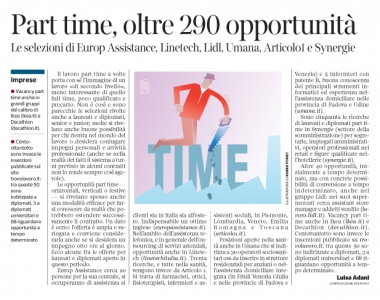 275 - Corriere Economia - Part-time - 4.12.18 - pp 41