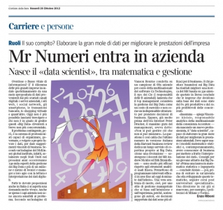 Corriere Economia - 26.10.12 - Aziende, arriva Mr Numeri