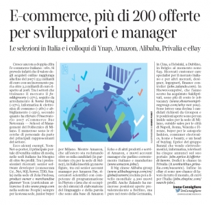 226 - Corriere Economia - assunzioni nell'e-commerce - 05.09.17 - pp.36