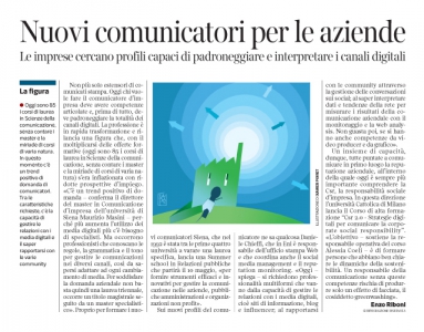 Corriere economia - Comunicatori . sfida digitale - 19.04.16