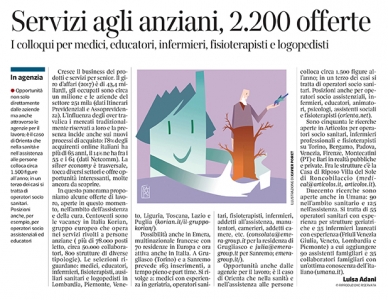 284 - Corriere Economia - servizi e prodotti per anziani,assunzioni - 26.02.19 - pp.36