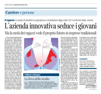 Corriere Economia - 24.01.14 - Giovani italiani “poco audaci”