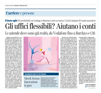 Corriere Economia - 07.02.14 - “Lavoro agile”