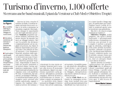 265 - Corriere Economia - Turismo, jobs, stagione invernale - 18.09.18 - pp. 39