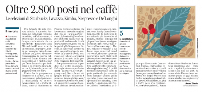 Corriere Economia - aziende del caffè-assunzioni - 13.06.17 - pp.41