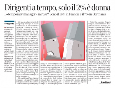 Corriere economia - 16.12.14 - temporary managers a confronto