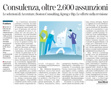 276 - Corriere Economia - assunzioni nei gruppi di consulenza - 11.12.18 - pp.39