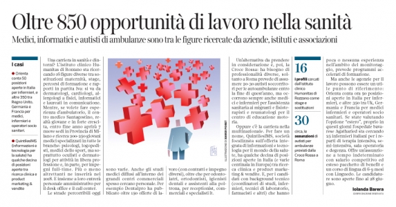 Corriere Economia - Sanità ; le opportunità - 27.06.17 - pp.33