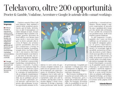 Corriere Economia - telelavoro. Woaoo!  - 21.03.17 - pp.39