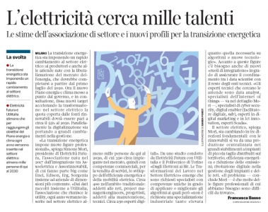 278 - Corriere Economia - newjobs in energie rinnovabili e Big data -15.01.19 - pp. 35 
