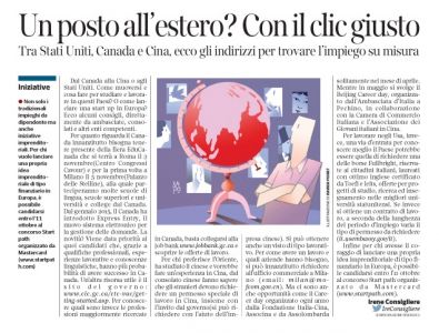 Corriere Economia - Lavorare oltre confine - 4.10.16