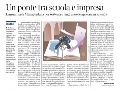 Corriere Economia - un ponte tra scuola e azienda - 3.11.15