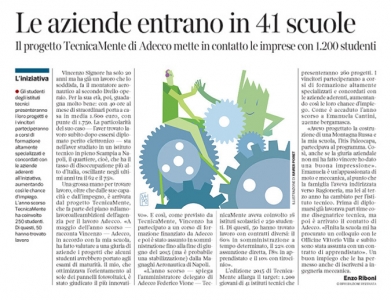 Corriere Economia - incontro aziende-studenti - 12.5.15