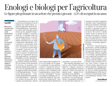 Corriere economia - Opportunità nell’agro alimentare - 1.03.16 - pp.39 