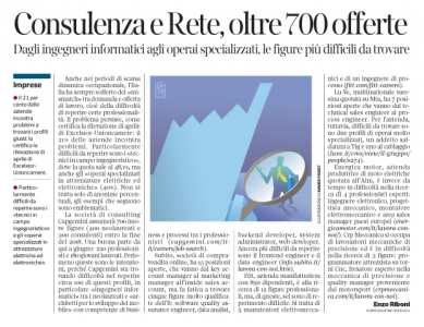 252 - Corriere Economia - professionalità difficili da reperire - 8.05.18 - pp.31